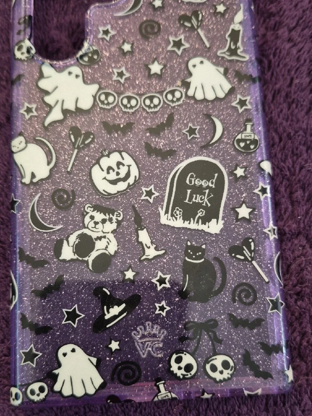 Velvet Caviar Purple Glow In The Dark Halloween Samsung S23 Ultra Phone Case